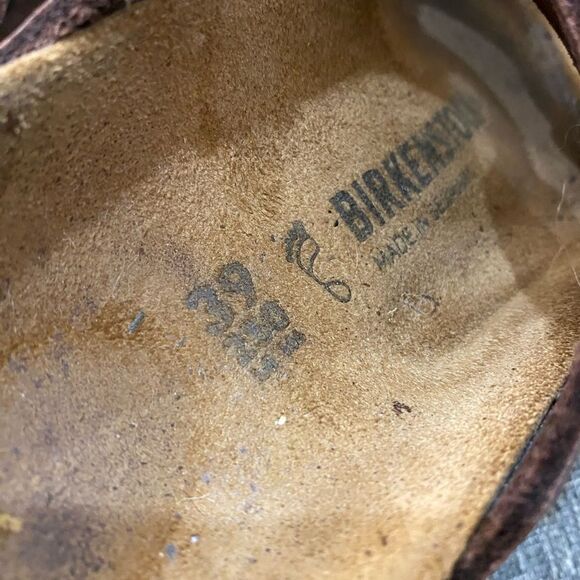 Birkenstock Arizona Oiled Leather Brown Sandals Women Size 8 - Picture 8 of 8